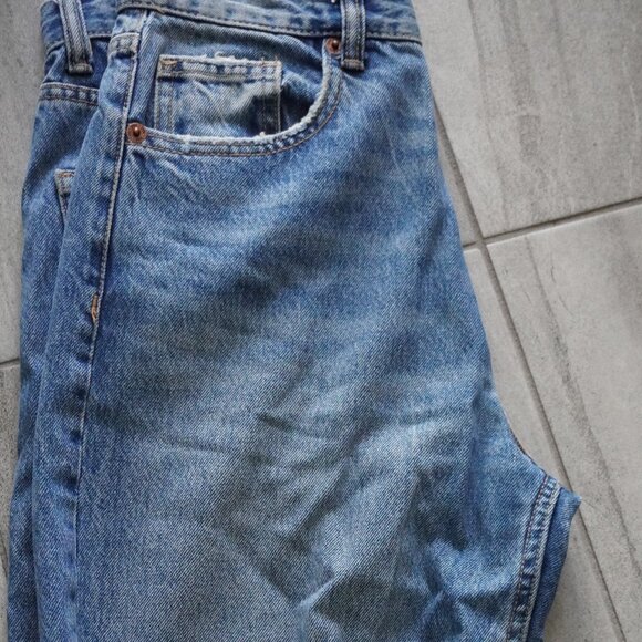 ZARA Blue Distressed Jeans – Size 4 - Picture 2 of 5
